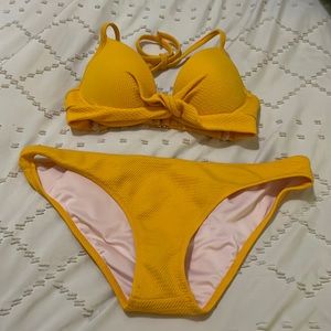 Shade & Shore Yellow Bikini Set